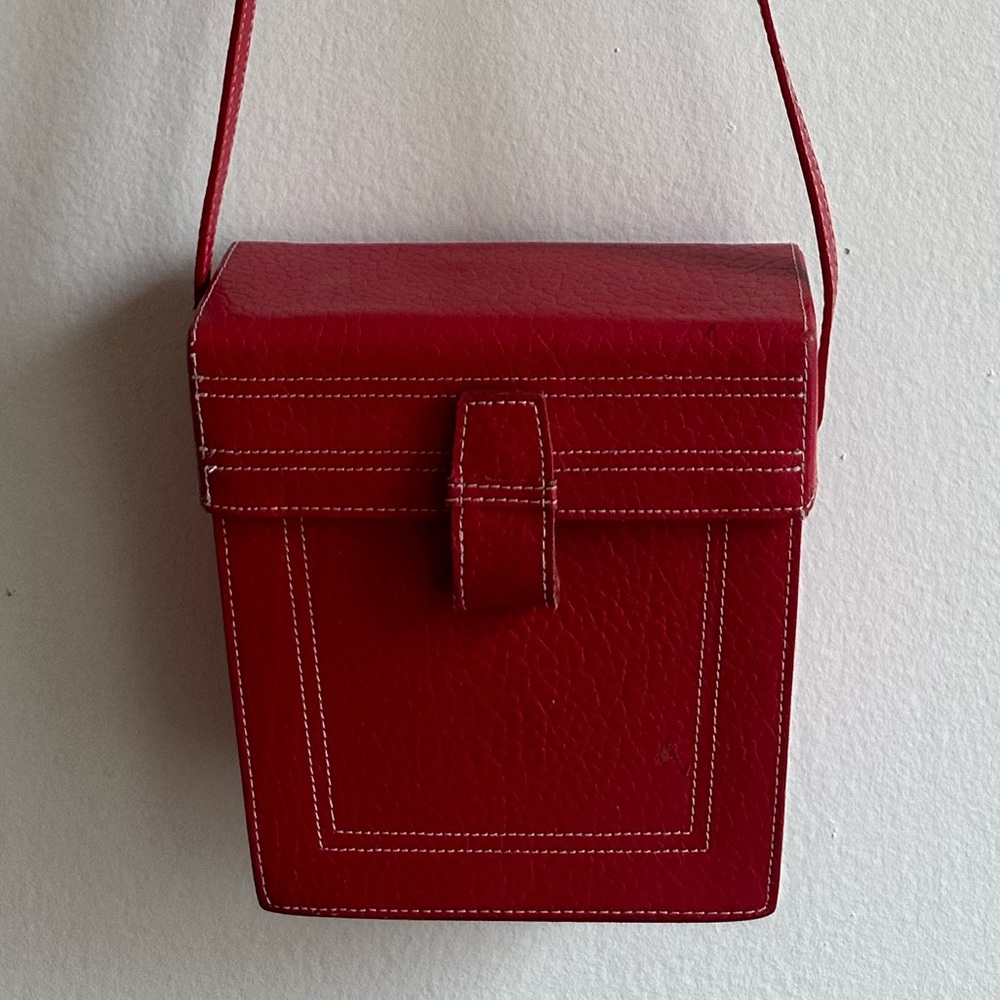 Vintage Red Crossbody Purse Made in Brazil